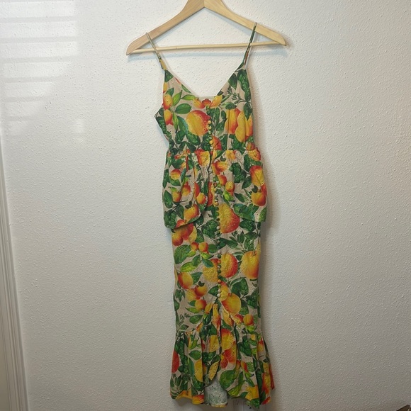 Farm Rio Eyelet Oranges Dress Size XS - Picture 5 of 16